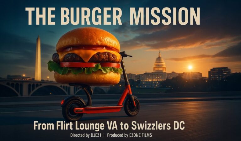 The Burger Mission 🍔 | Scooter Ride from Flirt Lounge VA to Swizzlers DC